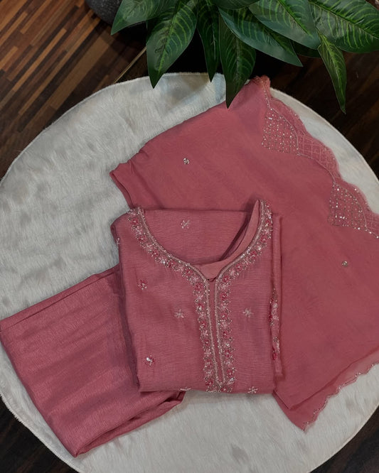 Myra Floral Silk Suit Set