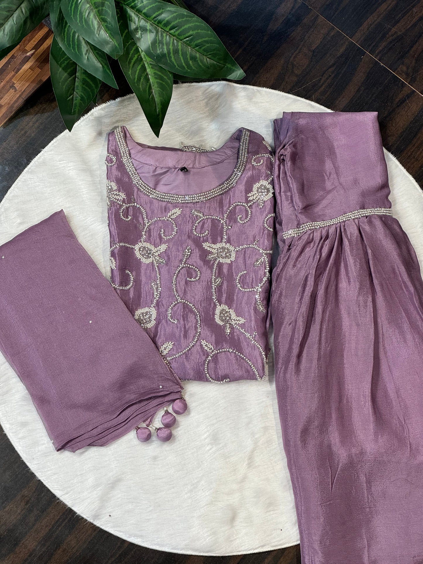 Kiyana Hand Embroidered Sharara Set