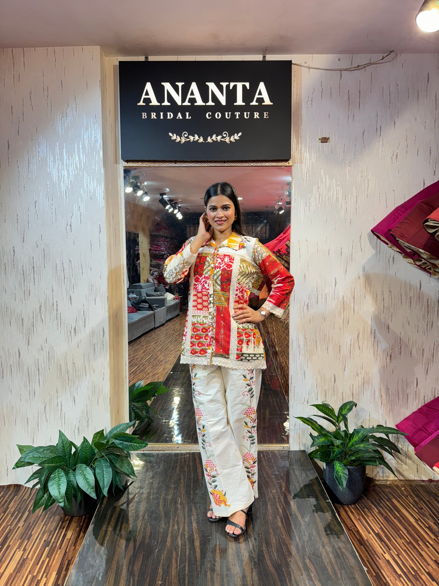 Mahira Schifli Embroidered Co-Ord Set