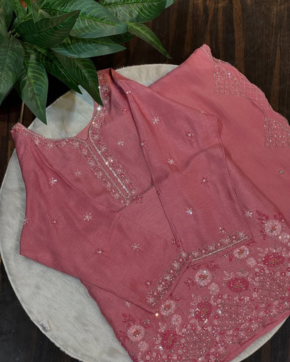 Myra Floral Silk Suit Set