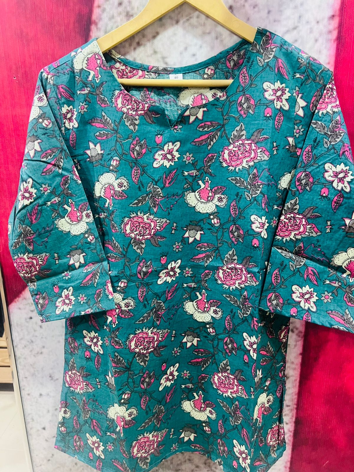 Floral Print Designer Top for Women