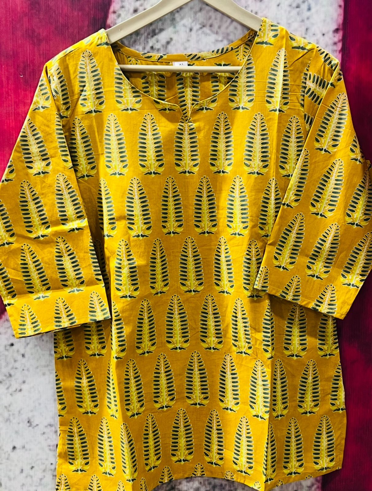 Daabu Print Designer Cotton Top for Women